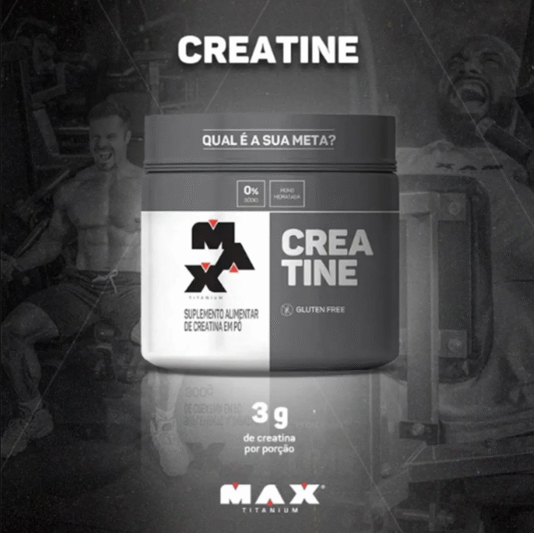Creatina 100% Pura 300g Max Titanium - Imagem 3