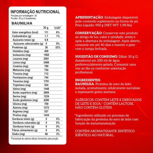 Whey Protein Isolado 900g - IntegralMedica - Imagem 6