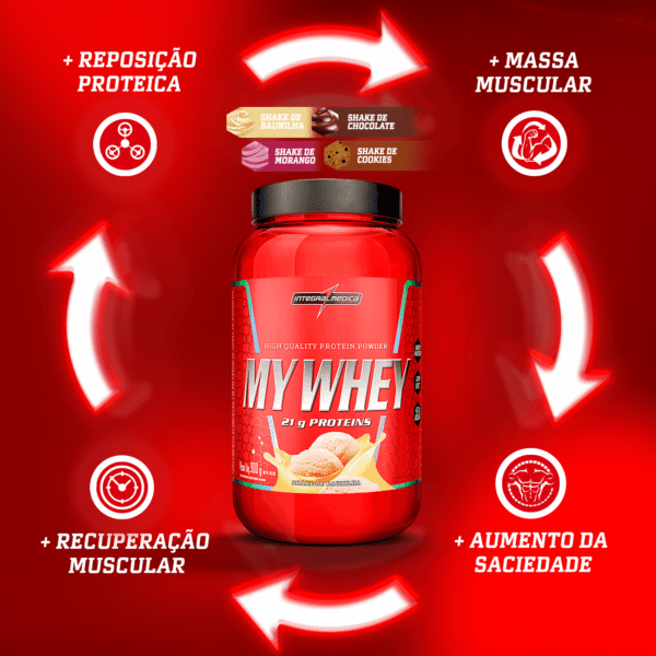 MY WHEY – High quality protein powder 900g - IntegralMedica - Imagem 5