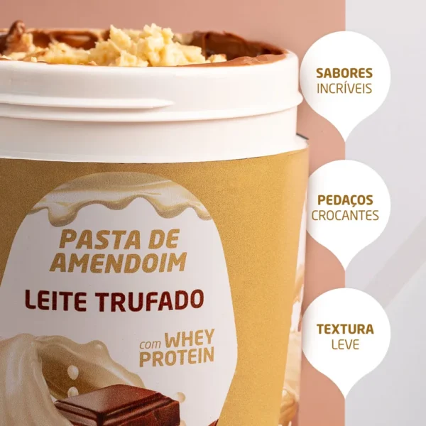 Pasta de Amendoim 600g - Leite Trufado Nutrata - Imagem 3