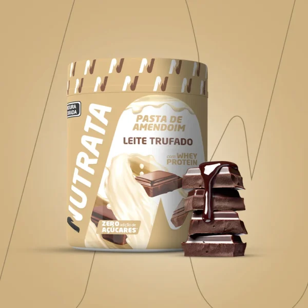 Pasta de Amendoim 600g - Leite Trufado Nutrata - Imagem 2
