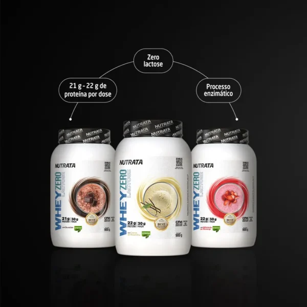 Whey Zero Lactose 900g - Nutrata - Imagem 2
