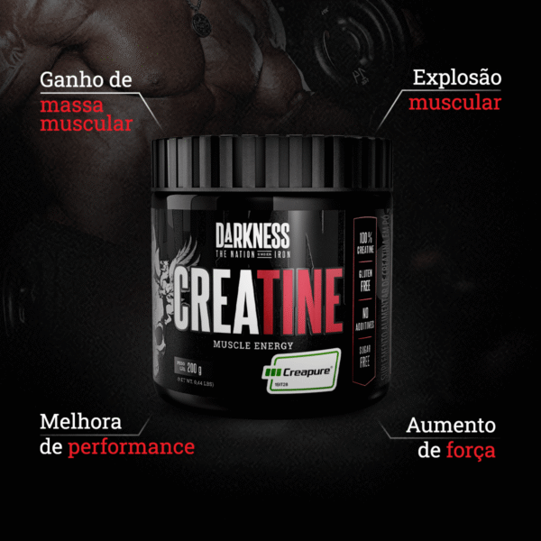 Creatina Creapure 200G - Darkness - Imagem 3