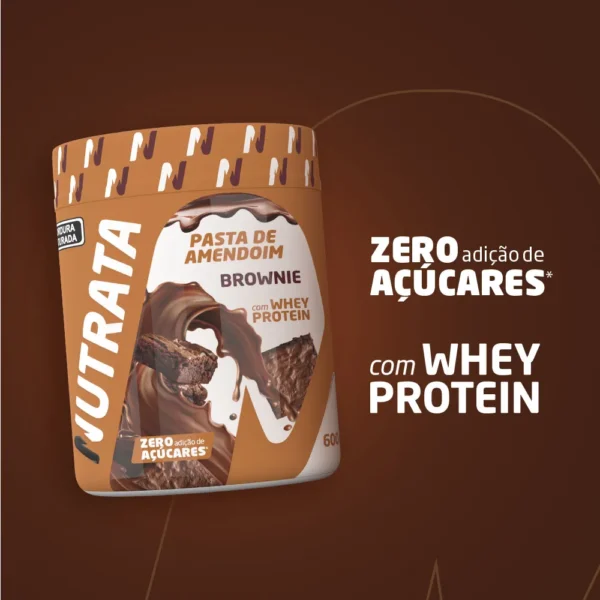 Pasta de Amendoim 600g - Brownie Nutrata - Imagem 3