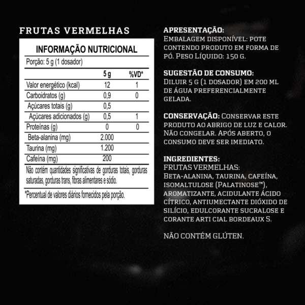 Pré Treino Evora 150G - Darkness - Imagem 2