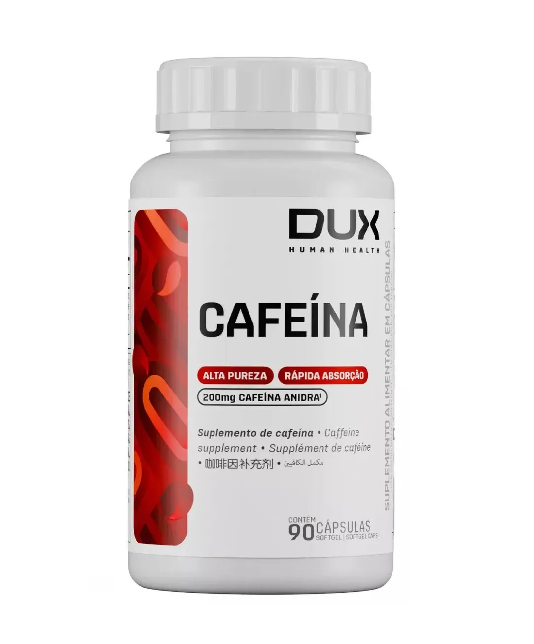 Cafeína 90 Caps - Dux Nutrition