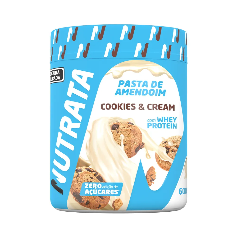Pasta de Amendoim 600g - Cookies Nutrata