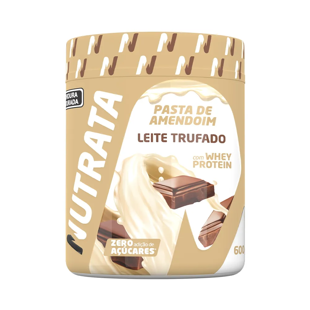 Pasta de Amendoim 600g - Leite Trufado Nutrata