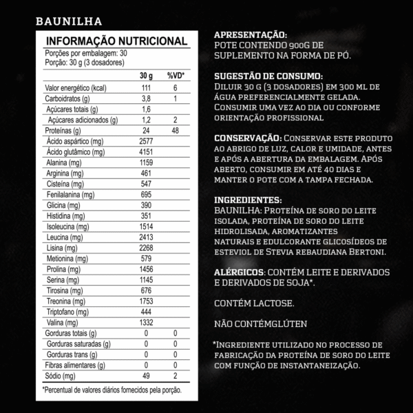 ISOLADO HYDRO-X 900G Darkness - Imagem 2